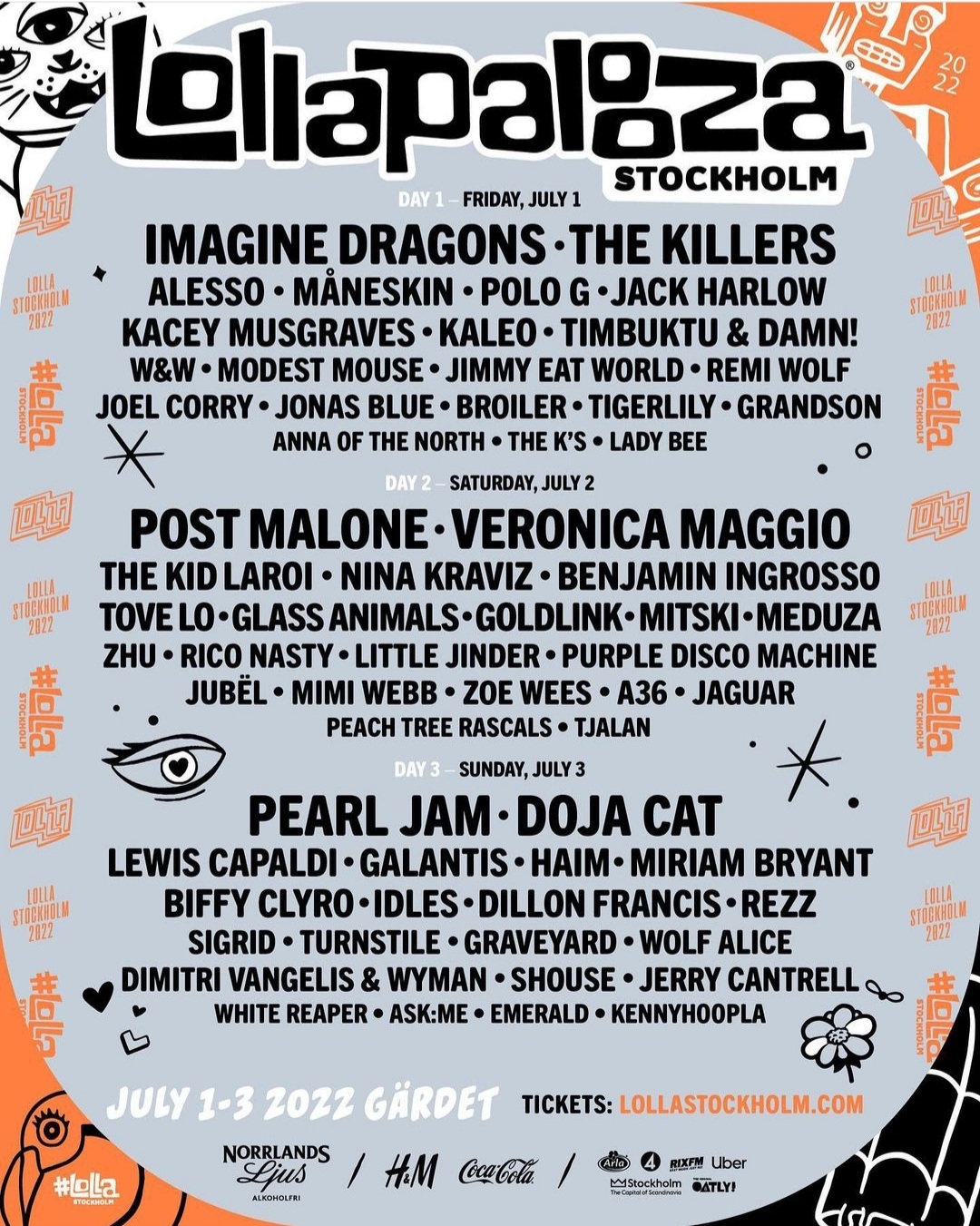 FESTIVAL: Lollapalooza Stockholm 2022