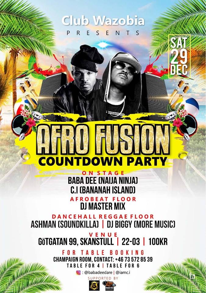 Klubb: Afro Fusion Count Down Party