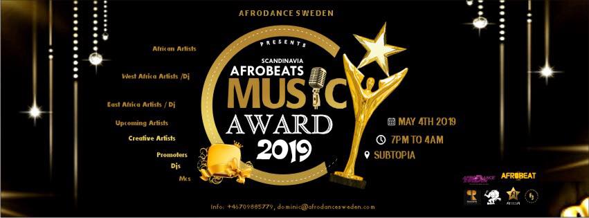 Evenemang: Scandinavian Afrobeats Music Awards 2019