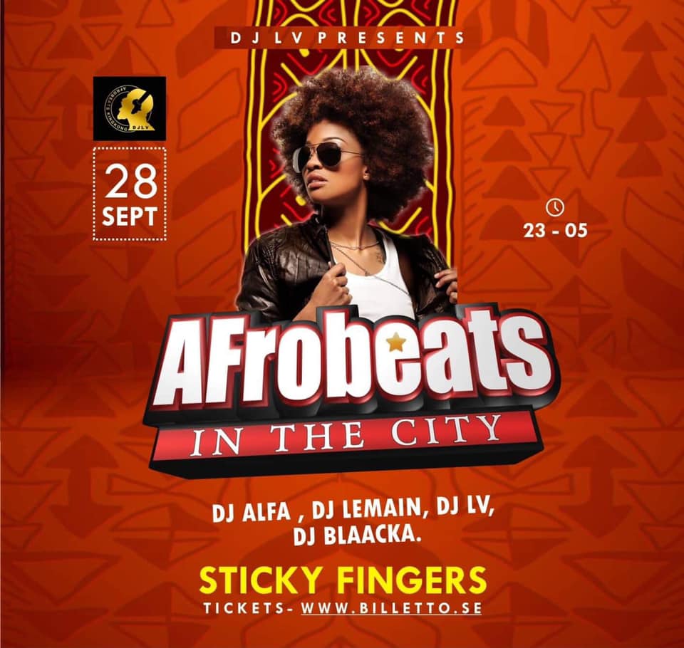 KLUBB: Afrobeats In The City (GÖTEBORG!)