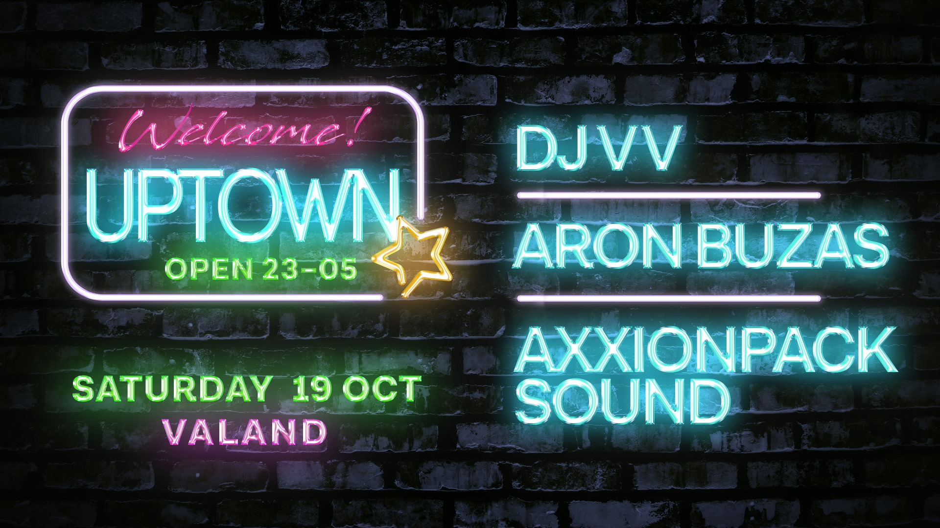 KLUBB: Uptown feat DJ VV, Aron Buzas & Axxionpack Sound (GÖTEBORG!)