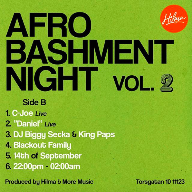 KLUBB: Afro Bashment Night vol.2 (STOCKHOLM)