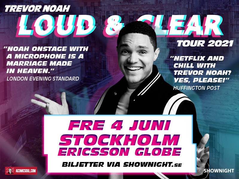 EVENEMANG: Trevor Noah Loud & Clear Tour - STOCKHOLM 2022