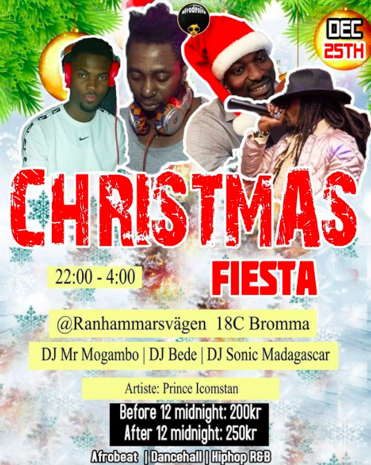 KLUBB! Afrodesire Christmas Fiesta (STOCKHOLM)
