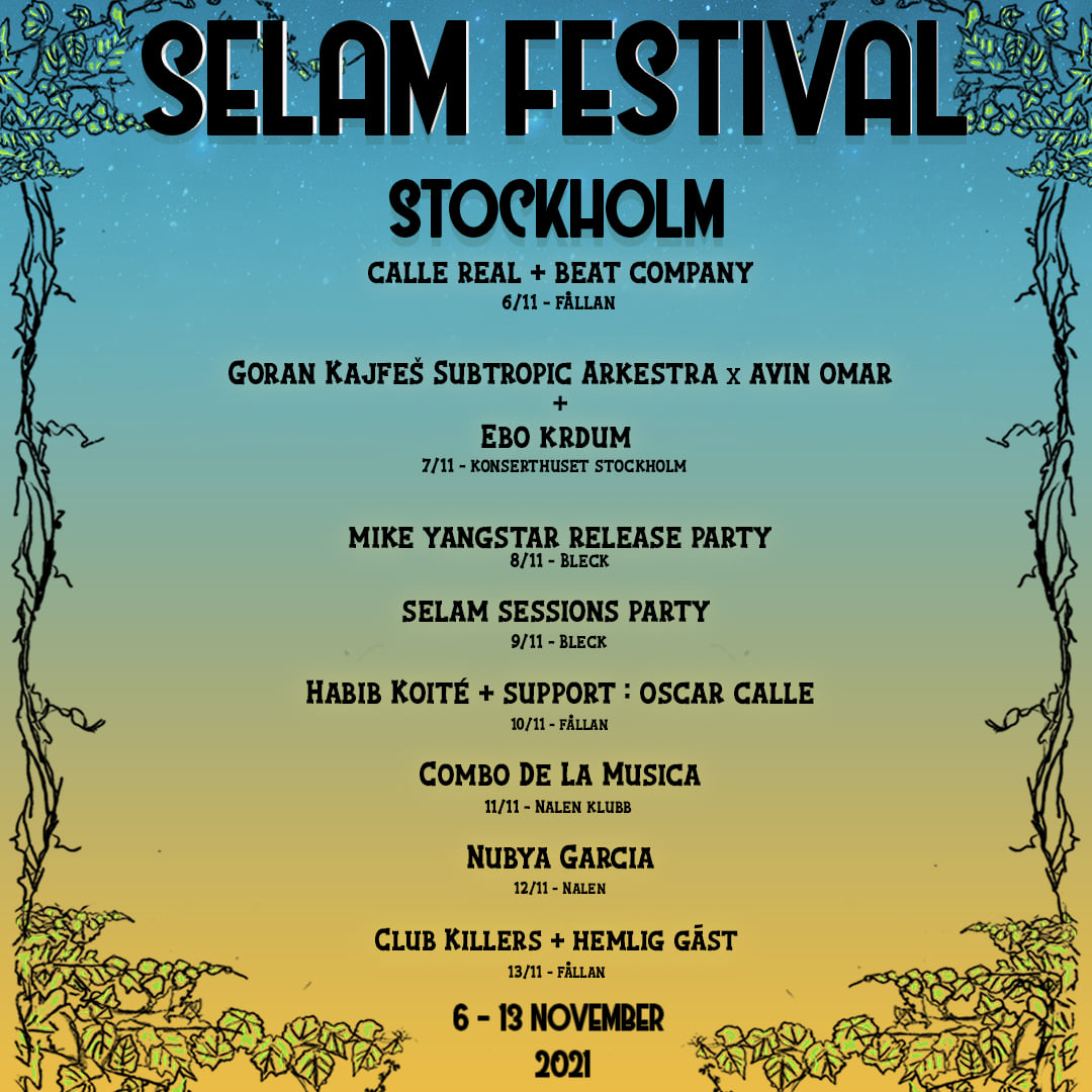 EVENEMANG! SELAM Festival (STOCKHOLM)