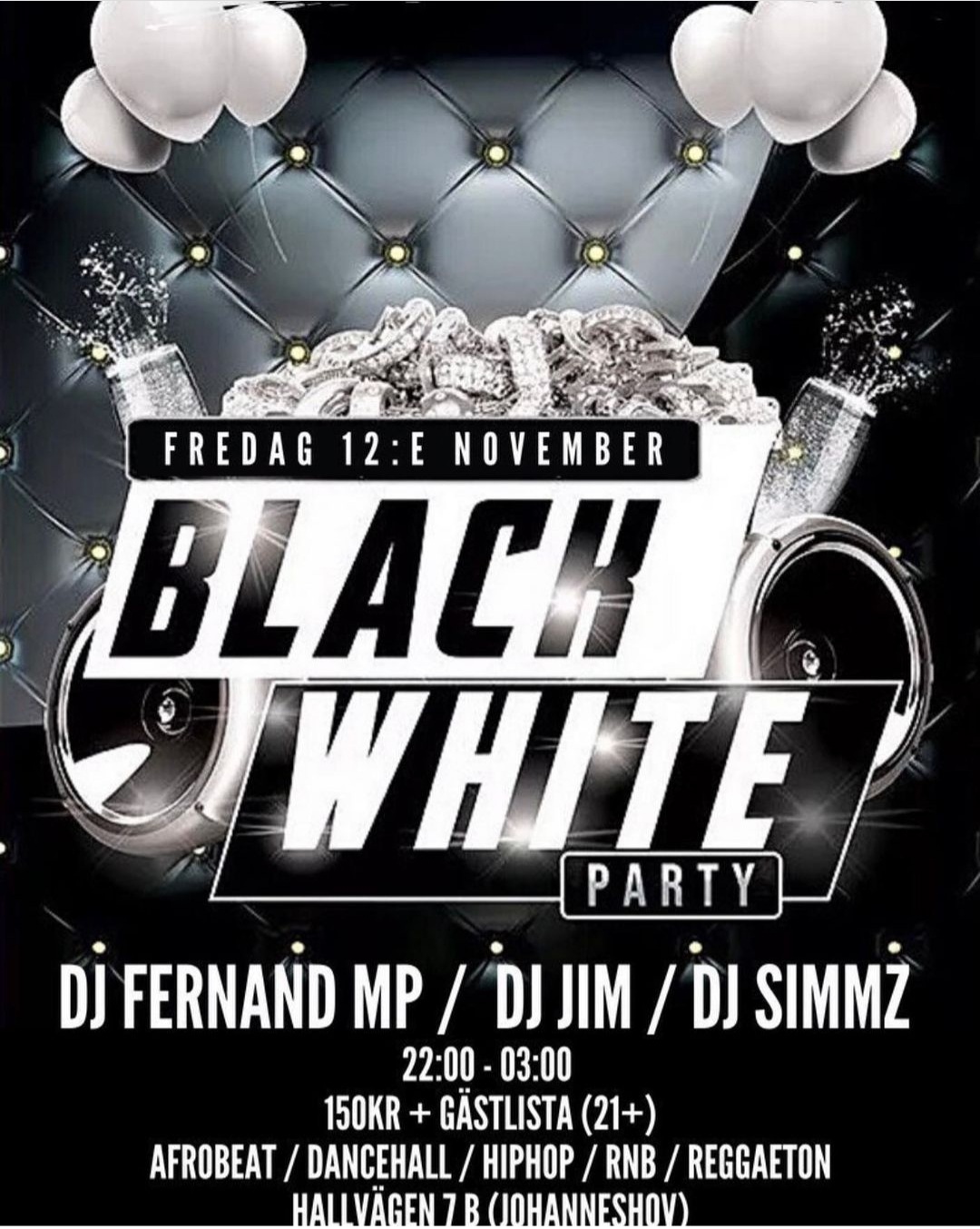 KLUBB! Black and white party! (STOCKHOLM)