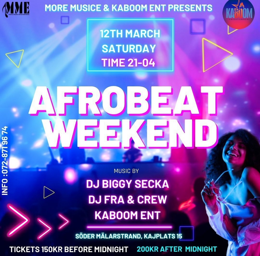 KLUBB! Afrobeats weekend I STOCKHOLM