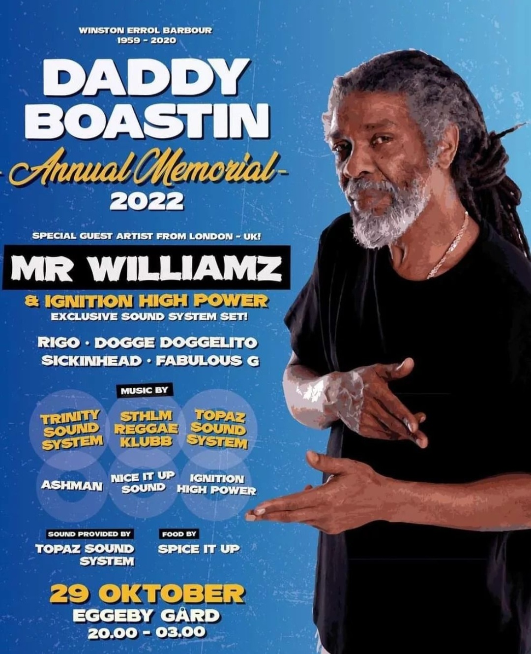 EVENEMANG! Daddy Boastin Annual Memorial!