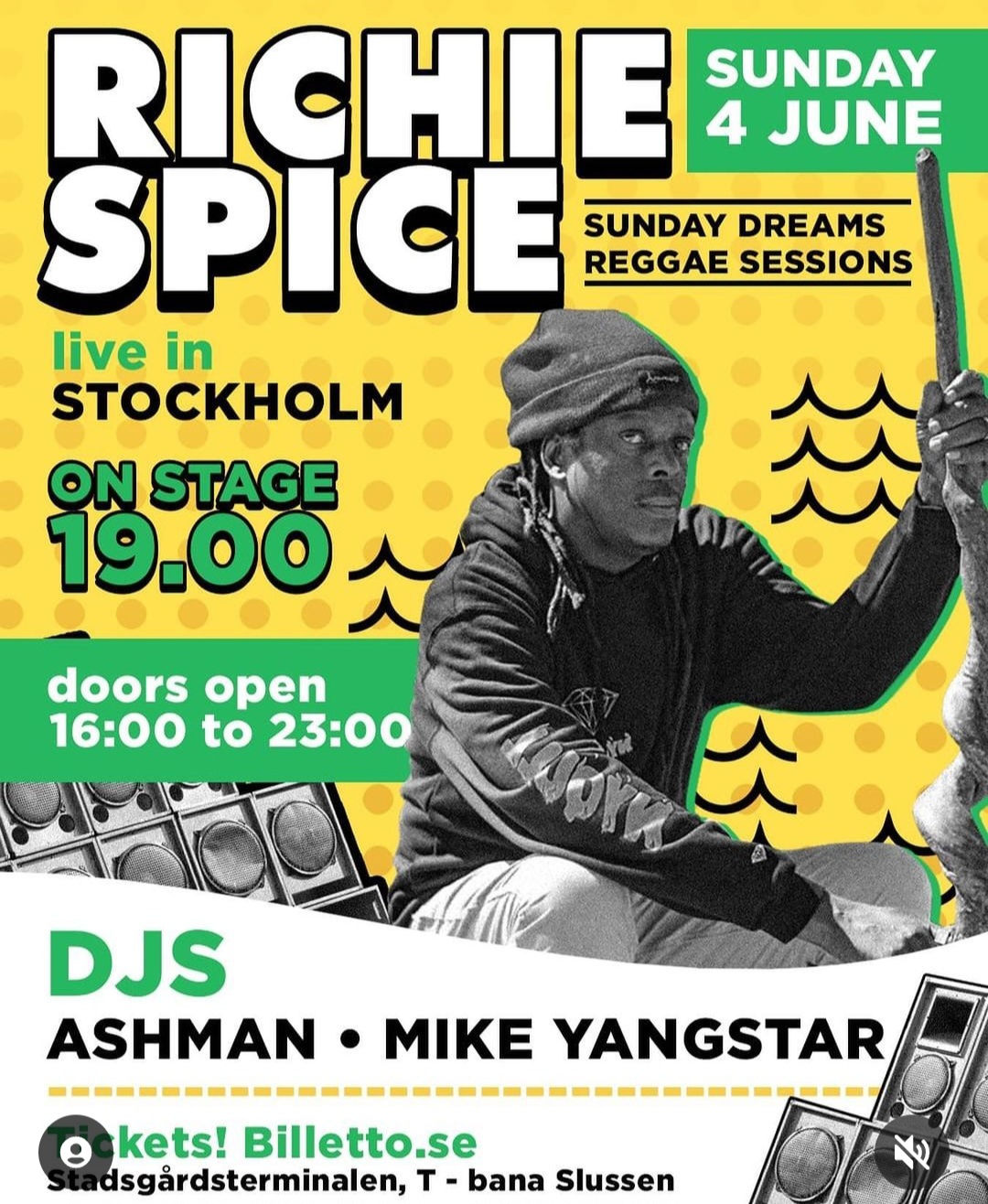 KLUBBGIG! Richie Spice live! (STOCKHOLM)