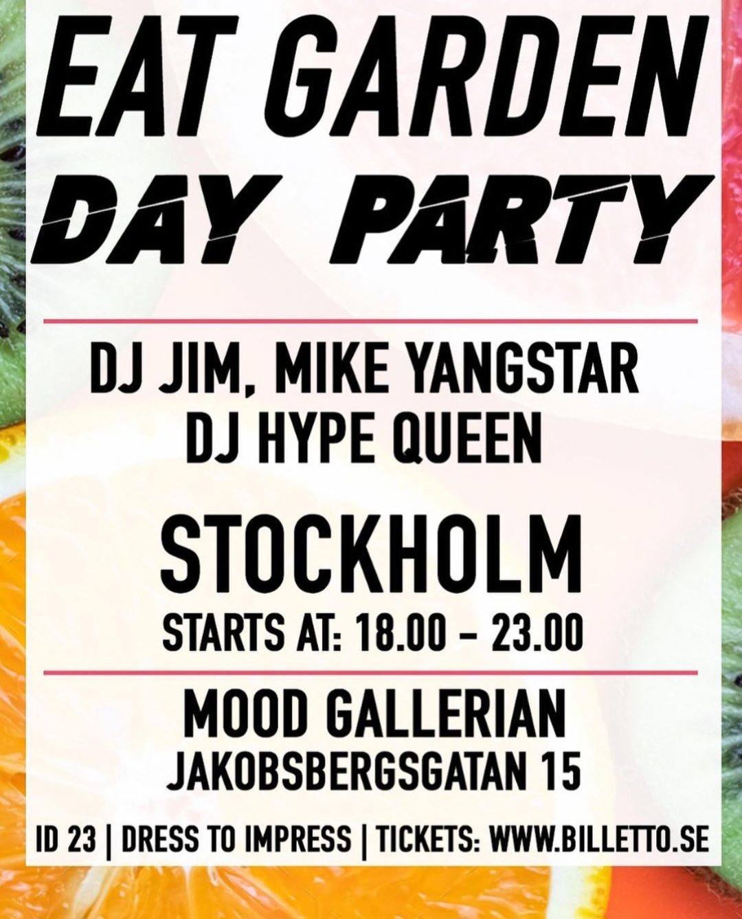 KLUBB! Eat Garden Day Party (STOCKHOLM)