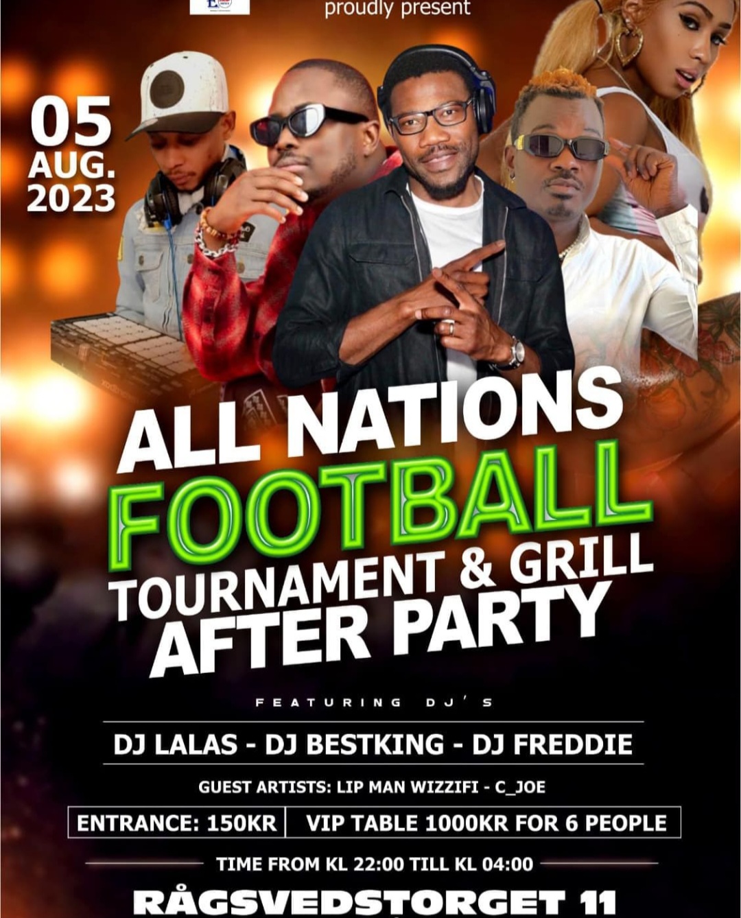 EVENEMANG! All nations football after party (STOCKHOLM)