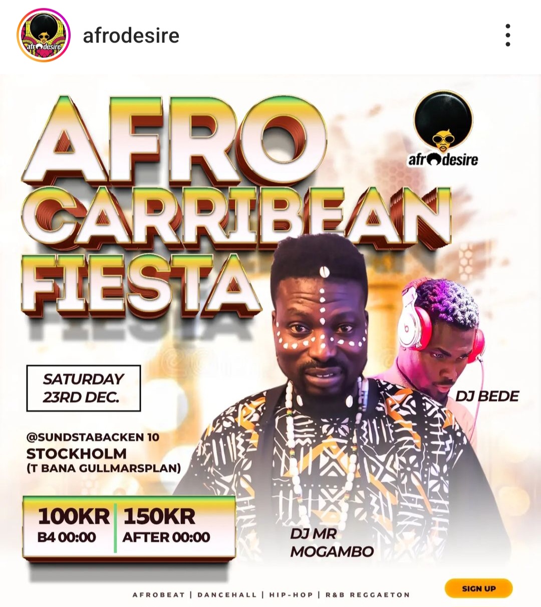 KLUBB! Afro Carribean fiesta! (STOCKHOLM)