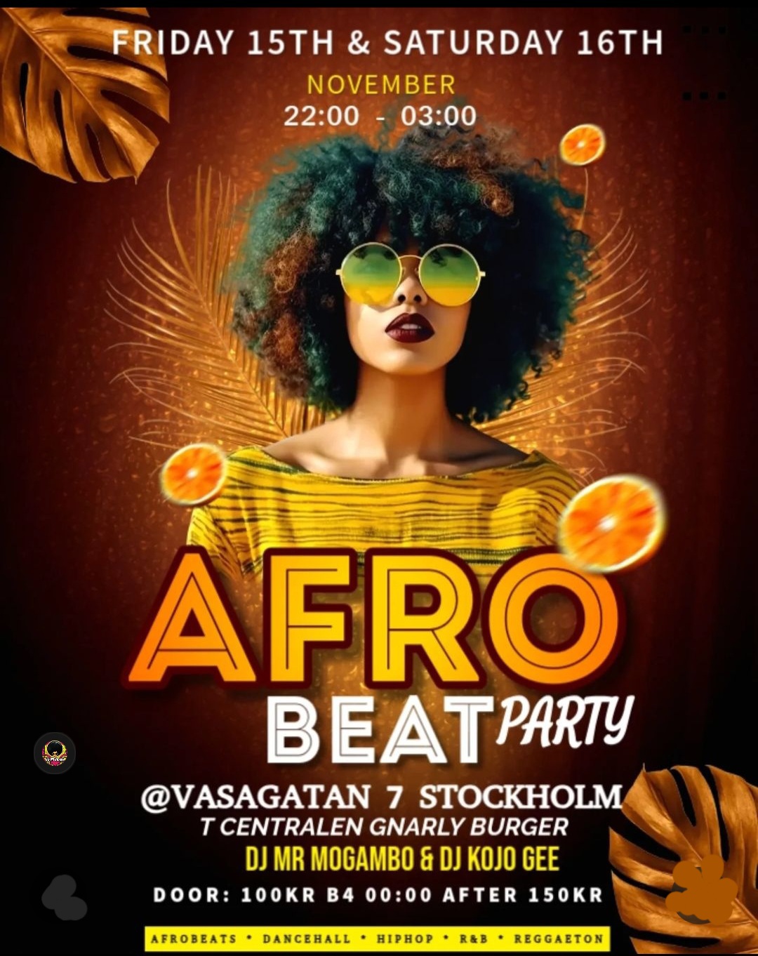 AFROBEATS PARTY I STOCKHOLM