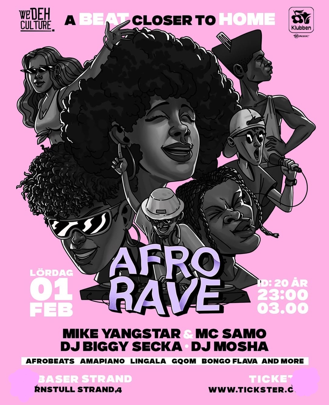 AFRO RAVE I DEBASER STRAND I STOCKHOLM