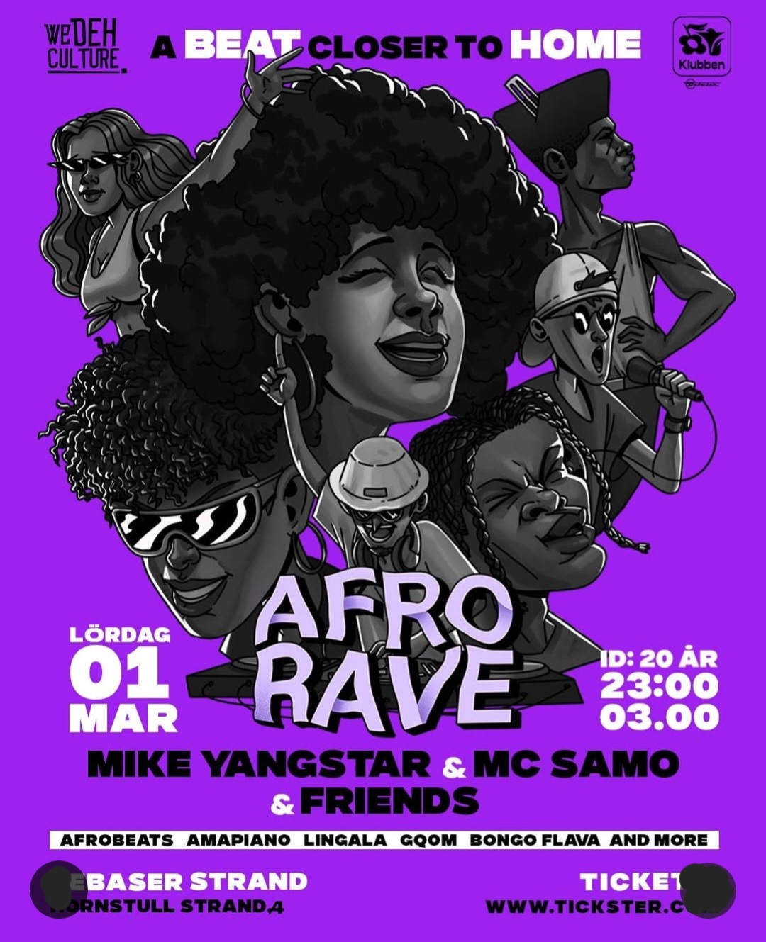 AFRO RAVE I DEBASER STRAND I STOCKHOLM